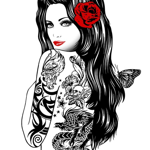 Product picture 490 Full Color Tattoo Designs 